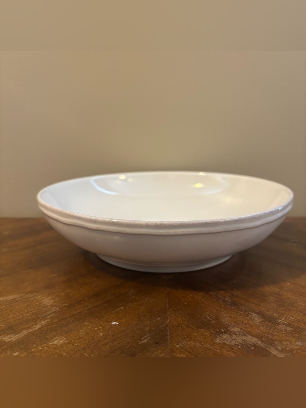 Casafina Costa Nova white ceramic pasta/soup bowl